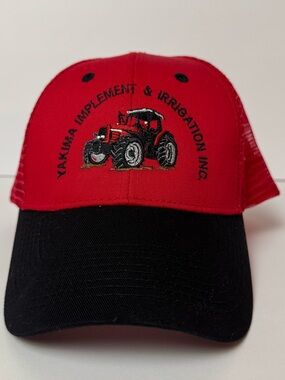 OTTO Red Mesh Trucker Cap